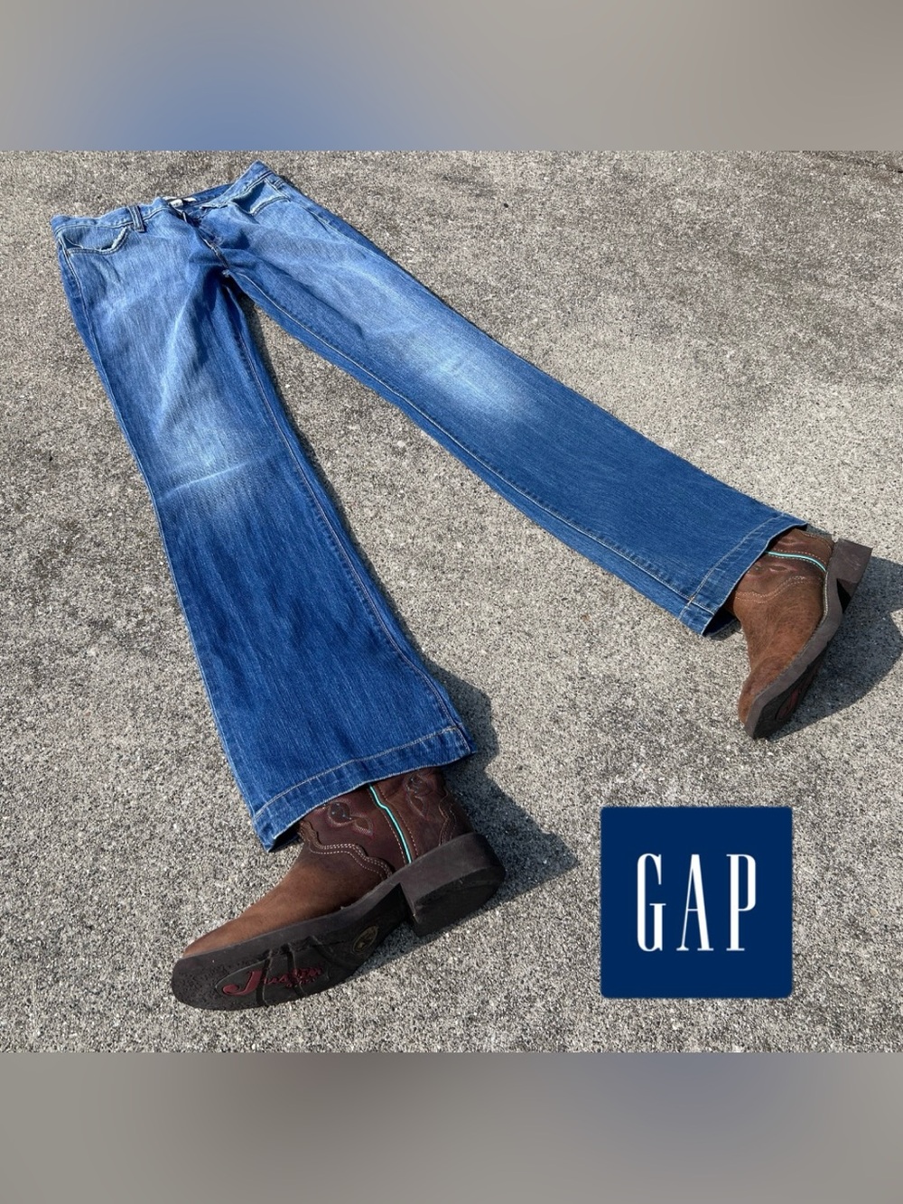 Vintage Gap Long & Lean Bootcut Flare Jeans Size 6L 35” Inseam